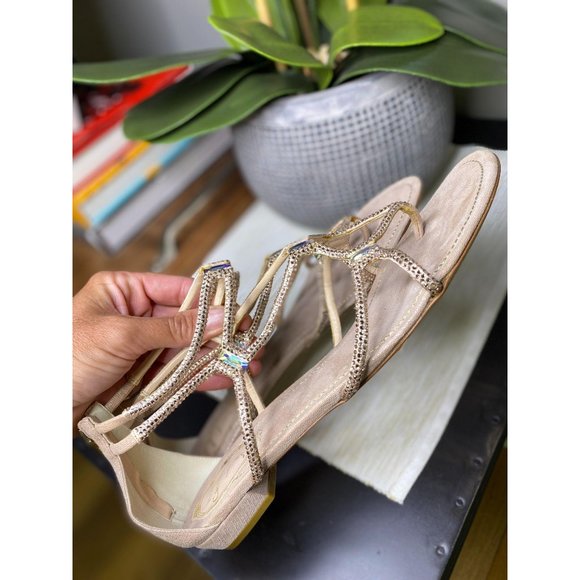 NEW Rene Caovilla Crystal Gladiator Sandals 40 - Picture 5 of 12